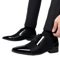 Muške obične cipele s Oxford Cipele klasične stilske kožne cipele za klizanje na PU kožnim gumenim potpeticama