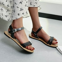Sandale za žene Ležerne prilikesne oblačeve sa niskim klinom Putovanje ravne sandalne gležnjače Summer