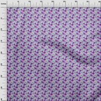 Onuone pamučni dres ljubičaste tkanine akvarel cvjetni pleteni odjeću za preciziranje tkanine od ispisa