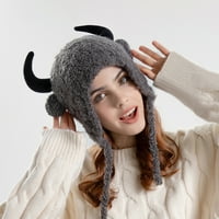 Flannel Winter Hat ženska modna zimska šešir pliša i zgušnjavajući modni prilagođeni grijani šeširi
