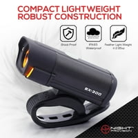 - punjivi USB biciklistički light set prednji i stražnji svjetl lumen LED