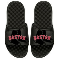 Boston Red Solide MLB tonalni pop slajd sandale - crni