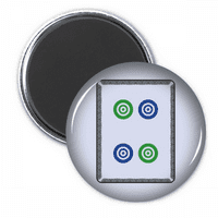 Mahjong krug točkice uzorak uzorka hladnjaka Magnet naljepnica ukras