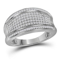 10k bijelo zlato okruglo Diamond Fave BAND prsten CTTW