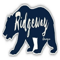 Ridgeway Georgia Suvenir Vinil naljepnica za naljepnicu Medvjed dizajn