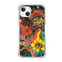 Art cvjetni slučaj kompatibilan sa iphone 14, estetskim umjetničkim dizajnom TPU cover cover