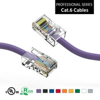 25ft CAT UTP Ethernet mrežnog mreže bez pokretanog kabla ljubičasta, pakovanje