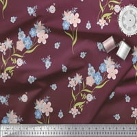 Soimoi pamučni dres tkanine i periwinkle cvjetni otisak šivaći tkaninski dvorište širom