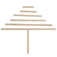 Drveni šipke za modul 1 × Dvokrevetne šipke Nedovršeni štapići - za obradu drveta i čine DIY zanate
