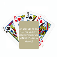 Qoutes Poznati ljudi zacjeljivanje solitude noći poker igračka karta za igranje tablice