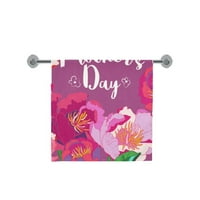 Dan sretne majke cvjetajući ružičasto cvijeće tuš ručnik kupaonica ručnik za kupatilo