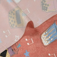 Onuone baršunaste tamno breskve od tkanine za sladoled DIY odjeću prekrivajući tkaninu za ispis tkanine