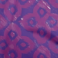 Onuone pamučne svilene ljubičaste tkanine azijski Ikat Craft Projekti Dekor tkanina Štampano od dvorišta