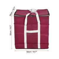 Uxcell Extra Skladištenje velike veličine sa zatvaračima Teške torbe za teške pokretne tote, crveno