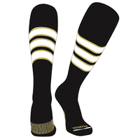 Kruška pa elitna bejzbol koljena visoke čarape crne, vegas zlato, bijelo