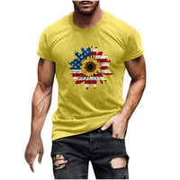 CLlios Muška košulja, muškarci casual okrugli vrat 3D digitalni ispis Pulover fitness sportske kratke
