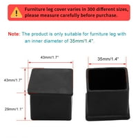 Jedinstvene povoljne ponude Antislip gumena kvadratna stolica za prevlake za noge za zaštitu nameštaja