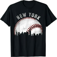Vintage New York Skyline City Baseball majica