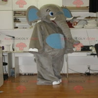 Giant siva i plava maskota slonova