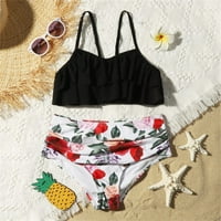 Ljetni kupaći kostimi za TEENS S DVA TANKINIH kupaćih odijela Ljetna plaža Rash Guard za kupeće za kupaće