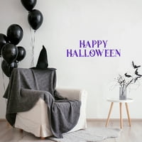 Vinil zidna umjetnička decal - Happy Halloween - 10,5 35 - Trendy Cool Halloween Sezona naljepnica za