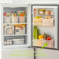 Xiaobai Frižider Organizator velikog kapaciteta prozirni pp materijal hladnjak bočni prostor za pohranu