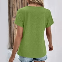 Ženske opružne vrhove Ženska majica Dugme Down Summer V majice za žene Plus size Ljetne bluze za žene