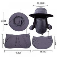 Ribolovni šešir, sunčani kapa s UPF 50+ zaštite od sunca i otvora za vrat, za muškarce i žene