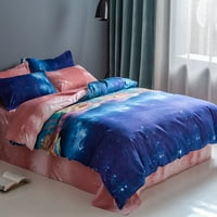 Europska posteljina set bračnog kreveta 3D tiskani kraljevski pokrovni poklopac pokrovitelja sa jastukom,