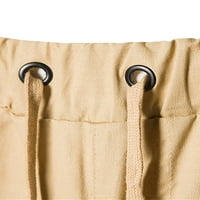 Allshope Muškarci Teretne kratke hlače, elastična struka Čvrsta ljetna kratka kratke hlače s džepovima