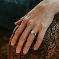 Ženski prstenovi Slatka smola umetnuta prsten vintage šareni akrilni prsten za akril za žene za žene