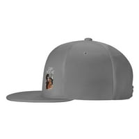 CEPTEN muški i ženski hip hop ulični stil sa Gary Moore Logo Podesivim bejzbolom ravne kape za ravu