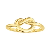14k Žuti zlatni ljubavni knot Obećaj prsten