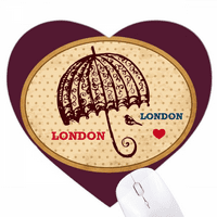 Londonska kišobrana žig britanska heart mousepad guma za igru ​​gume