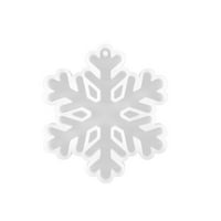 Heiheiup Snowflake Privjesak Privjesak Silikonska privjesak za ključeve Santa Početna DIY Clear najlonjski