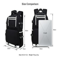 Backpack Bzdaisy Mornar sa USB-om Zaštita za punjenje i laptop - višestruki džep veliki kapacitet Dvostrani