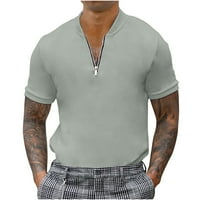 Muška golf polo majica s kratkim rukavima Henley majica Brza suha atletska majica bez sakrivenja sa