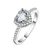 Lulshou majčin dan prsten za bridal zircon dijamant elegantan angažman vjenčani poklon