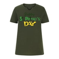 Muški dan St. Patrickov majica Lucky Clover Grafički pulover plus veličine Novelty vrhovi modnih vrhova