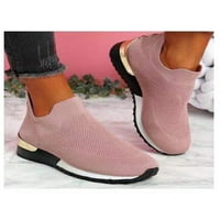 Daeful Womens Ležerne cipele za hodanje prozračne mrežice Radni klizanje na tenisica ružičasta 8