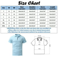 Shpwfbe Golf majice za muškarce Muške majice mužjak ljetni čvrsti ispis majica Elastic SOLD dolje ovratnik