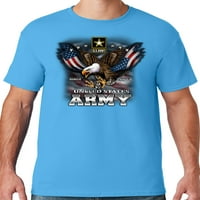 Muška američka vojska Patriotska orao majica, 4xl aqua plava