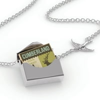 Ogrlica za zaključavanje Nacionalna američka šuma Cumberland Država šuma u srebrnom kovertu Neonblond