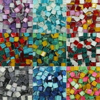 1x keramičke mješavine kvadratne boje sjajne DIY CRAFT mozaičke pločice Početna Dekor