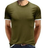 Majice Inleife za muškarče, muške majice za mršavljenje kratkih rukava modna casual solid za mršavljenje