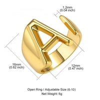 Botrong ženski modni prsten prsten otvaranje pisma prsten nakit Porodični pokloni za djevojčice na klirensu