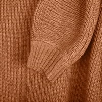 Ženska džemper za uklanjanje žena od džemper od ramena Žene labavi jesen i zimski džemper s dugim rukavima,