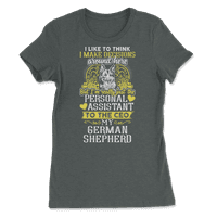 Smiješna majica njemačke ovčarske ljubitelje - lični asistent za