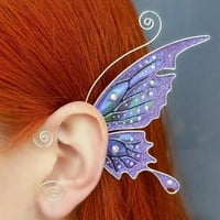 Heroneo Multi Tip Leptir Zmaj Oblik krila ELF uši manžetna Slatki omotači uho nije probijen