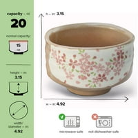 Aprikalife Tradicionalna japanska matica Čajna posuda za ručno izrađena keramička čaj Ceremonija ceremonije